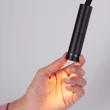NovaLuce SONICA fali lámpa fém, fekete, LED, 6W, 3000K, 453 Lm, IP44 - NL-9701620