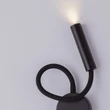 NovaLuce SONICA fali lámpa fém, fekete, LED, 6W, 3000K, 453 Lm, IP44 - NL-9701620