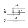 NovaLuce CLEA mennyezet lámpa fém, fekete, LED, 2700K-5000K, 58W, 3455lm - NL-9756720