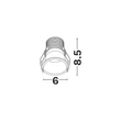 NovaLuce GLYCE beépíthető szpotlámpa fém, fekete, LED, 12W, 2700K, 738 Lm - NL-9844025