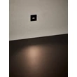 NovaLuce ATRIUM beépíthető szpotlámpa fém, fekete, LED, 3W, 2700K, 28 Lm - NL-9844038