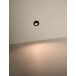 NovaLuce ATRIUM beépíthető szpotlámpa fém, fekete, LED, 3W, 2700K, 41 Lm - NL-9844046