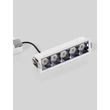 NovaLuce AREA beépíthető szpotlámpa fém, fehér, LED, 10W, 3000K, 669 Lm - NL-9844055