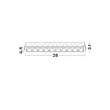 NovaLuce AREA beépíthető szpotlámpa fém, fehér, LED, 20W, 3000K, 1334 Lm - NL-9844056