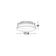 NovaLuce FATI beépíthető szpotlámpa fém, fehér, LED, 23W, 4000K, 2210 Lm - NL-9844071