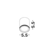 NovaLuce ROLLER mennyezet lámpa fém, fekete, LED, 9W, 3000K, 450 Lm - NL-9844074