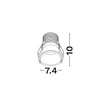NovaLuce GLYCE beépíthető szpotlámpa fém, fekete, LED, 20W, 4000K, 1079 Lm - NL-9844156