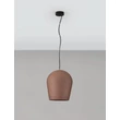 NovaLuce OMIO kültéri függeszték fém, cement, fekete, barna, E27, IP55 - NL-9919100