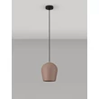 NovaLuce OMIO kültéri függeszték fém, cement, fekete, barna, E27, IP55 - NL-9919101