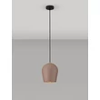 NovaLuce OMIO kültéri függeszték fém, cement, fekete, barna, E27, IP55 - NL-9919101