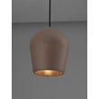 NovaLuce OMIO kültéri függeszték fém, cement, fekete, barna, E27, IP55 - NL-9919101