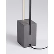 NovaLuce LITHOS állólámpa cement, fém, fekete, antracit, LED, 26W, 1431lm, 3000K - NL-9919105