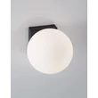 NovaLuce JOLINE fali lámpa fém, üveg, fekete, fehér, LED, 3200K, 6W, 450lm - NL-9919601