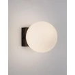 NovaLuce JOLINE fali lámpa fém, üveg, fekete, fehér, LED, 3200K, 6W, 450lm - NL-9919601