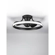 NovaLuce BREVIA mennyezeti ventilátoros lámpa fém, műanyag, fekete, LED, 35W, 3000K, 2198 Lm - NL-9952380