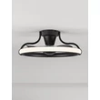 NovaLuce BREVIA mennyezeti ventilátoros lámpa fém, műanyag, fekete, LED, 35W, 3000K, 2198 Lm - NL-9952380