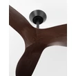 NovaLuce VENTRA ventilátor fém, műanyag, fekete, barna - NL-9952392