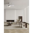 NovaLuce CAELIA mennyezeti ventilátoros lámpa fém, műanyag, fehér, LED, 20W, 3000-6000K, 1101 Lm - NL-9952395
