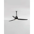 NovaLuce BLOWY mennyezeti ventilátoros lámpa fém, műanyag, fekete, LED, 17W, 3000-6000K, 1110 Lm, IP54 - NL-9952397