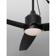 NovaLuce BLOWY mennyezeti ventilátoros lámpa fém, műanyag, fekete, LED, 17W, 3000-6000K, 1110 Lm, IP54 - NL-9952397