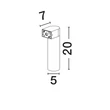 NovaLuce LUSY kültéri fali lámpa fém, üveg, antracit, LED, 5W, 310lm, 3000K, IP65 - NL-9971457