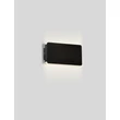NovaLuce ARTU kültéri fali lámpa fém, akril, fekete, fehér, LED, 10W, 335lm, 3000K, IP65 - NL-9971460