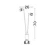 NovaLuce SENTO kültéri dekor lámpa fém, antracit, LED, 6W, 270lm, 3000K, IP65 - NL-9971465