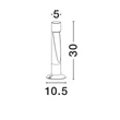 NovaLuce NOOI kültéri állólámpa fém, antracit, LED, 6W, 185lm, 3000K, IP65 - NL-9971466