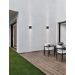 NovaLuce ELIO kültéri fali lámpa fém, üveg, antracit, LED, 12W, 1327lm, 3000K, IP65 - NL-9971473
