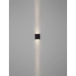 NovaLuce ELIO kültéri fali lámpa fém, üveg, antracit, LED, 12W, 1327lm, 3000K, IP65 - NL-9971473