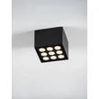 NovaLuce JAX kültéri mennyezet lámpa fém, üveg, antracit, LED, 17W, 1463lm, 3000K, IP54 - NL-9971479