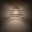 Nowodvorski BOHO függeszték fém, rattan, fehér, natúr, E27 - 11150