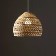 Nowodvorski BOHO függeszték fém, rattan, fehér, natúr, E27 - 11151