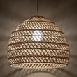 Nowodvorski BOHO függeszték fém, rattan, fehér, natúr, E27 - 11152