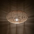Nowodvorski RATTAN függeszték fém, rattan, fehér, natúr, E27 - 11154