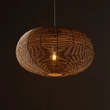 Nowodvorski RATTAN függeszték fém, rattan, fehér, natúr, E27 - 11155