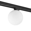 Nowodvorski SNOWBALL lámpafej 3 fázisú sínrendszerhez fém, üveg, műanyag, fekete, fehér, G9 - 11296
