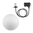 Nowodvorski SNOWBALL lámpafej 1 fázisú sínrendszerhez fém, üveg, műanyag, fekete, fehér, G9 - 11297