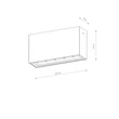 Nowodvorski PIX kültéri mennyezet lámpa fém, üveg, fekete, LED, 10W, 3000K, 500Lm, IP54 - 11367