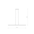 Nowodvorski BAR függeszték fém, műanyag, zöld, LED, 32W, 3000K, 1600Lm - 11400