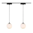 Rabalux LITRACK függesztett lámpa mágneses sínrendszerhez fém, üveg, fekete, fehér, LED, 5W, 400Lm - 70109
