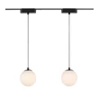 Rabalux LITRACK függesztett lámpa mágneses sínrendszerhez fém, üveg, fekete, fehér, LED, 5W, 360Lm - 70131