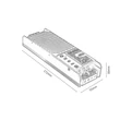 Rabalux LITRACK driver mágneses sínrendszerhez fém, fekete, 100W - 70206