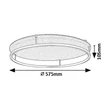 Rabalux FARENZO mennyezet lámpa fém, filc, műanyag, fekete, szürke, LED, 40W, 3000-4000K, 2000Lm - 71033