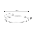 Rabalux HOLIZE mennyezet lámpa fém, arany, LED, 23W, 1350lm, 4000K - 71287
