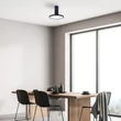 Rabalux OVIDIA mennyezet lámpa fém, műanyag, fekete, fehér, LED, 20W, 3000K, 1370Lm - 71323