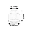 Rabalux OVIDIA mennyezet lámpa fém, műanyag, fehér, LED, 16W, 3000K, 920Lm - 71324