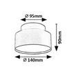 Rabalux OVIDIA mennyezet lámpa fém, műanyag, fehér, LED, 24W, 3000K, 1110Lm - 71325