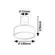 Rabalux OVIDIA mennyezet lámpa fém, műanyag, fehér, LED, 16W, 3000K, 800Lm - 71327