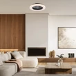 Rabalux DALFON2 mennyezeti ventilátoros lámpa fém, műanyag, fekete, fehér, LED, 48W, 1900lm, 3000K-6500K - 71329